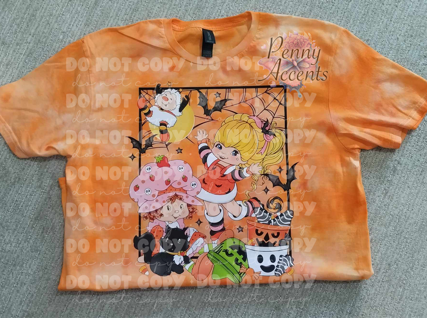 Best Friends Halloween Ice Dye Shirt